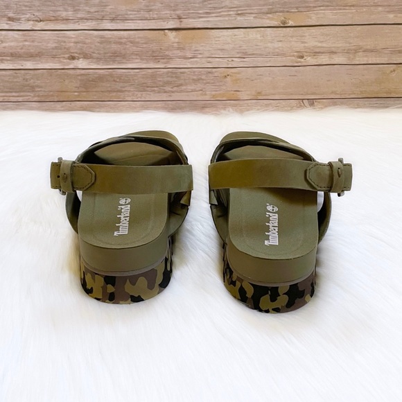 Timberland Women’s Santa Monica Sunrise Olive Sandals - Picture 5 of 8